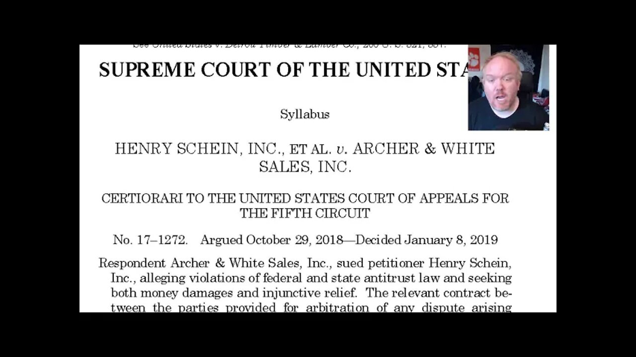 SCOTUS makes arbitration even easier in Schein v. Archer