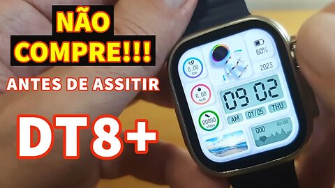 OPINIÃO SINCERA! Smartwatch DT8+ ULTRA PLUS UNBOXING, REVIEW PRIMEIRAS IMPRESSÕES
