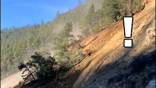 Sur le vif : le terrain glisse à quelques mètres d'eux