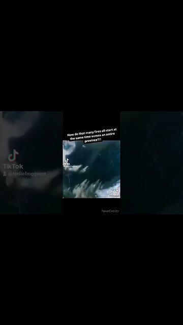 Satellite footage of a dozen fires starting at the same exact moment hundreds of miles apart.