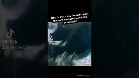 Satellite footage of a dozen fires starting at the same exact moment hundreds of miles apart.