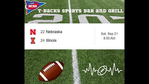 T-Backs Sports Bar and Grill Sports Schedule and Pizza special for Saturday Sept 21, 2024