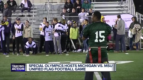 MSU beats Michigan in Special Olympics Unified Flag Football