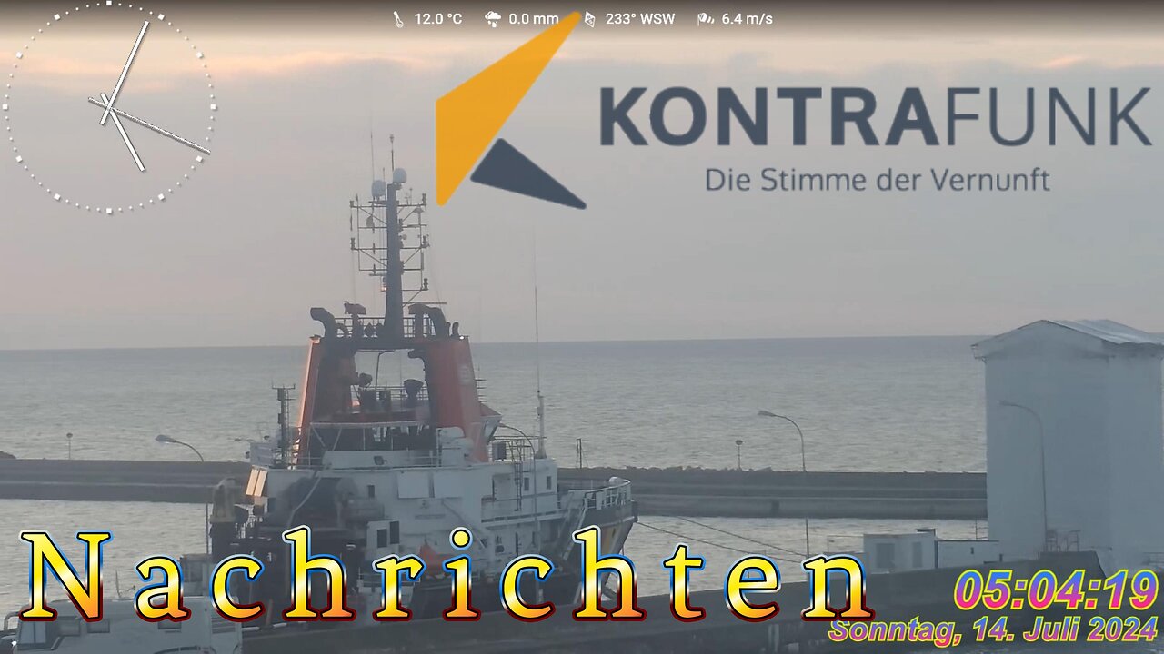 Nachrichten im Kontrafunk 14.07.2024 - 05:00 Uhr #glaubewenig, #hinterfragealles, #denkeselbst