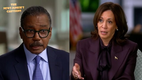 60 minutes mildly challenge Kamala Harris on her responsibility for the border crisis that makes her sound surprised and nervous.