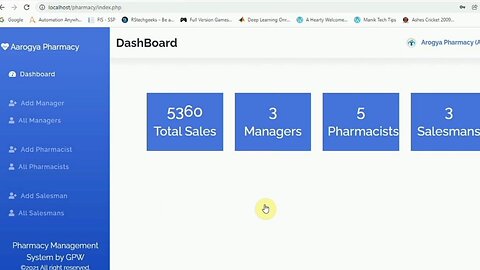 ⚕️Pharmacy Staff Management System Project using PHP | Free Source Code😉 | Tamil Explanation