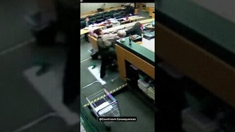 PREDATOR Tries to Smash his Computer with evidence in courtroom...