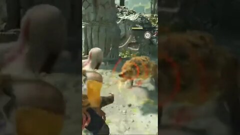 Wolves Fighting Kratos