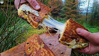 Gordon Ramsay s Ultimate Grilled Cheese Sandwich made from scratch in nature. ASMR outdoor cooking.