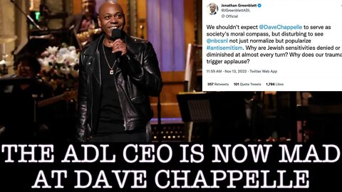 SANG REACTS: ADL CEO IS NOW MAD AT DAVE CHAPPELLE