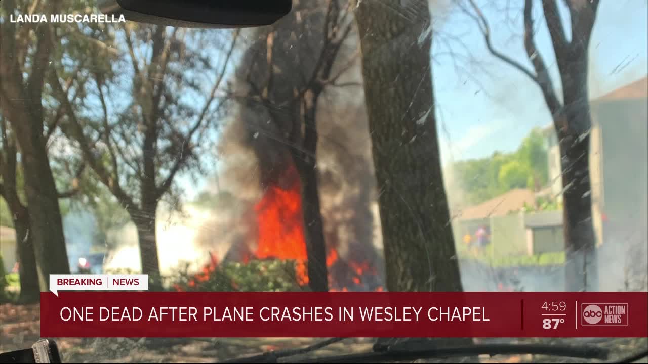 One dead after plane crashes in Wesley Chapel