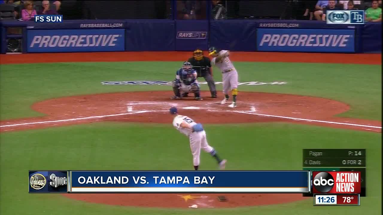 Mike Fiers pitches six effective innings helping Oakland beat Tampa Bay