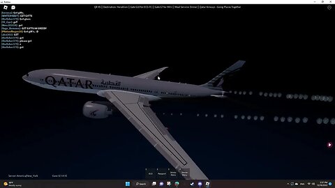 first qatar flight