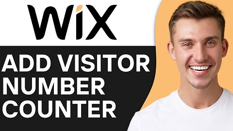 HOW TO ADD VISITOR NUMBER COUNTER ON WIX