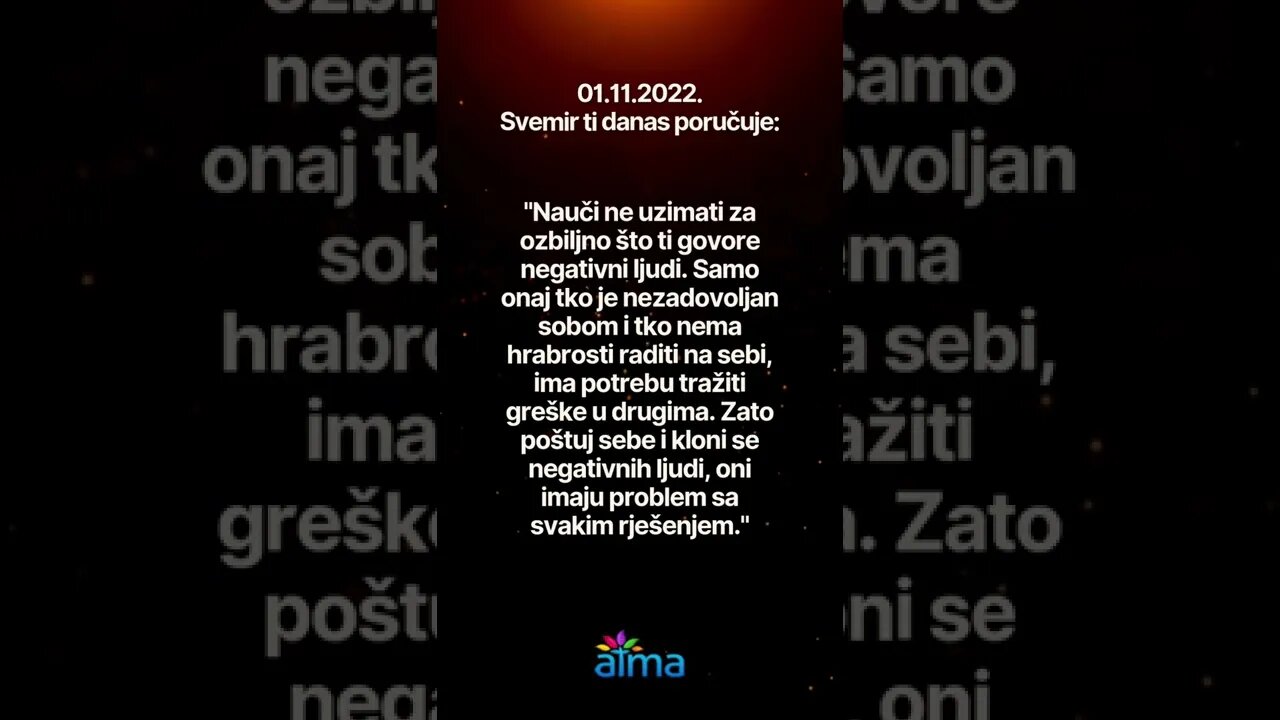 Poruka Svemira 01.11.2022. 💙 ATMA