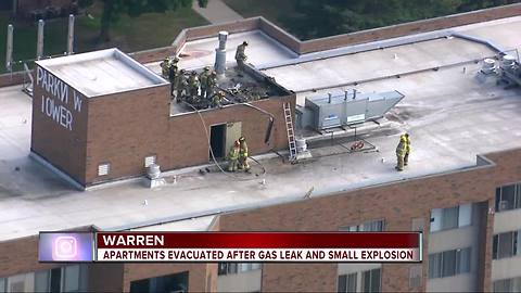 Apartments in Warren evacuated after gas leak and small explosion