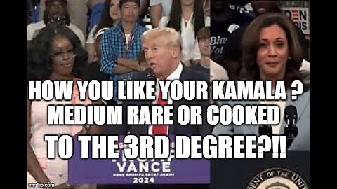 Kamala Harris get cooked at Trumps Rally