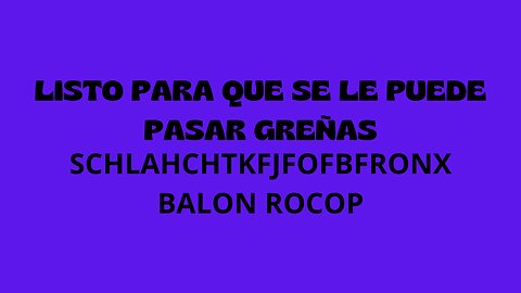 Listo para que se le puede pasar greñas - Schlahchtkfjfofbfronx Balon Rocop