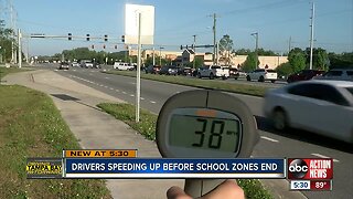 Drivers speeding up before school zones end | Driving Tampa Bay Forward