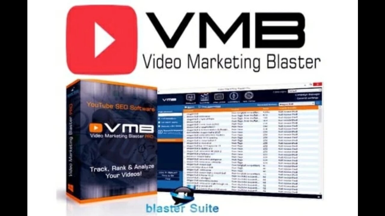 youtube blaster pro - vmb- how to rank youtube videos fast - video marketing blaster pro 2022-2023