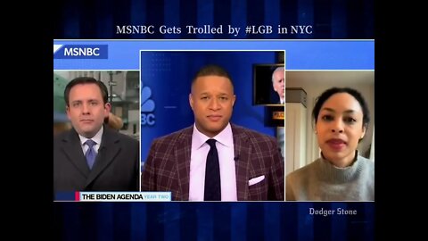 MSNBC Trolled Live by #LGB in NYC