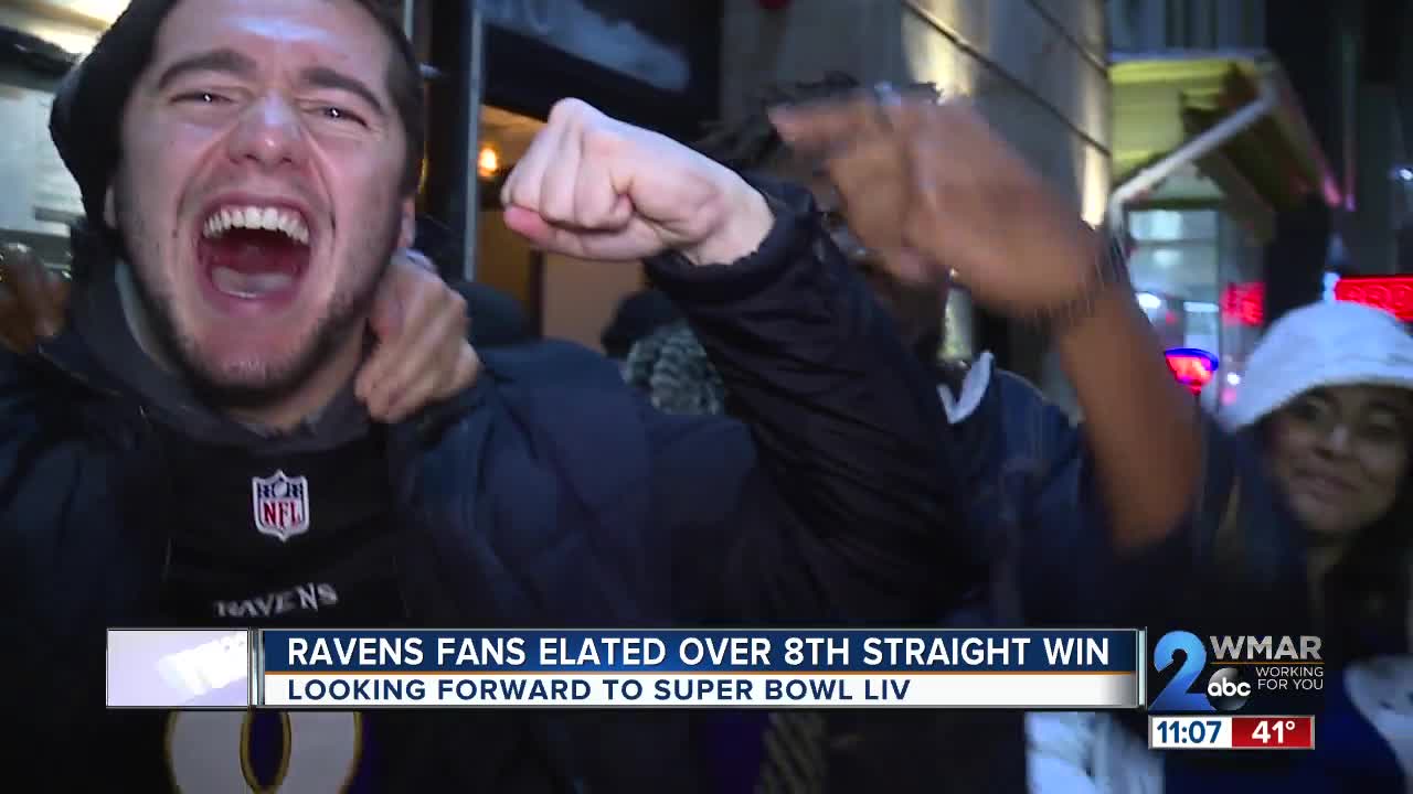 Ravens fans elated after 8th straight win
