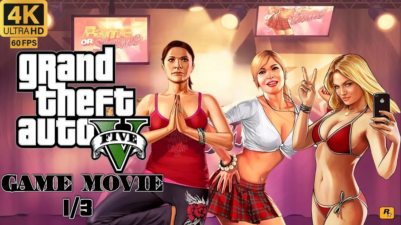 GTA V - All Cutscenes 1/3 (Game Movie) 4K Ultra 60 fps
