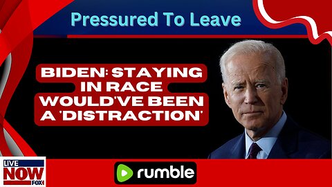 Biden: Staying in race would've been a 'distraction' | LiveNOW from FOX