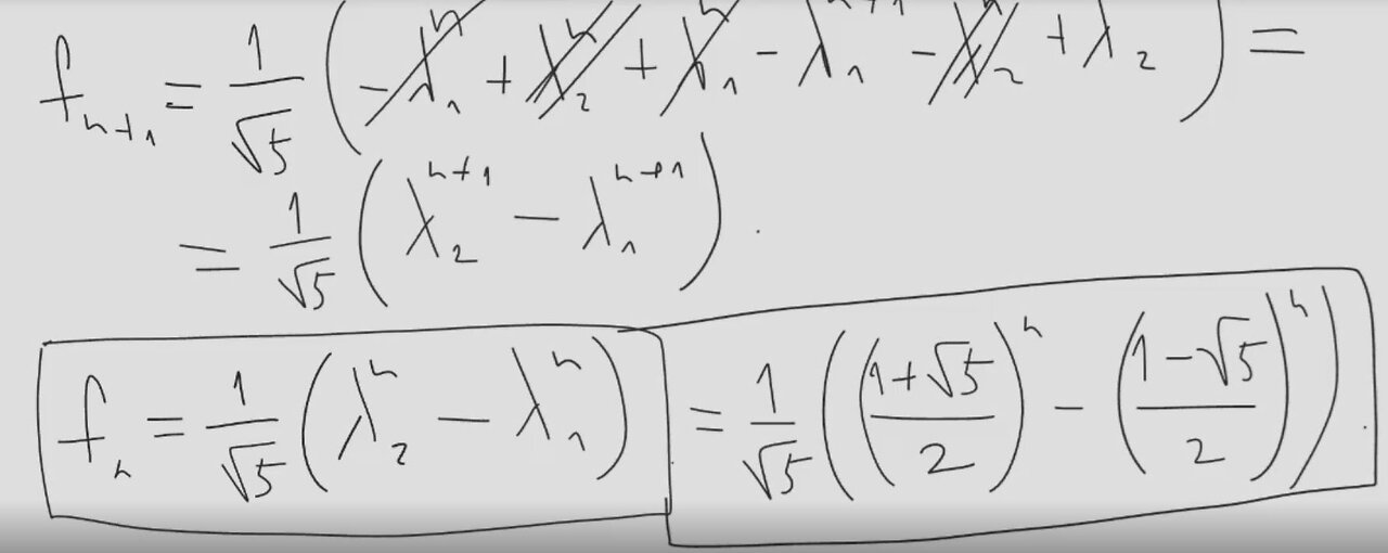Finding the formula for the Fibonacci numbers using matrices