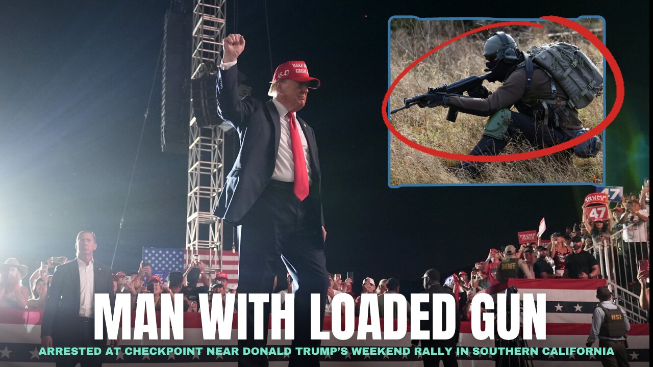 🟣 Man with loaded gun arrested at checkpoint near Donald Trump’s California rally