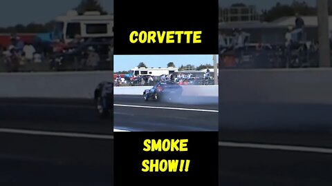Epic Old School Corvette Burnout! #shorts