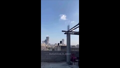 A series of heavy Israeli air strikes that bombed several sites in southern Gaza Strip