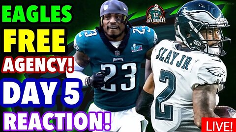 BIG PLAY SLAY RETURNS! CGJ NEXT!? EAGLES FREE AGENCY DAY 5 LIVE REACTION!
