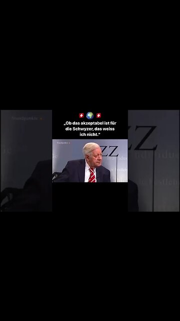 Helmut Schmidt über die Migration und Bevölkerungswachstum - gibt keine Empfehlung an die Schweiz