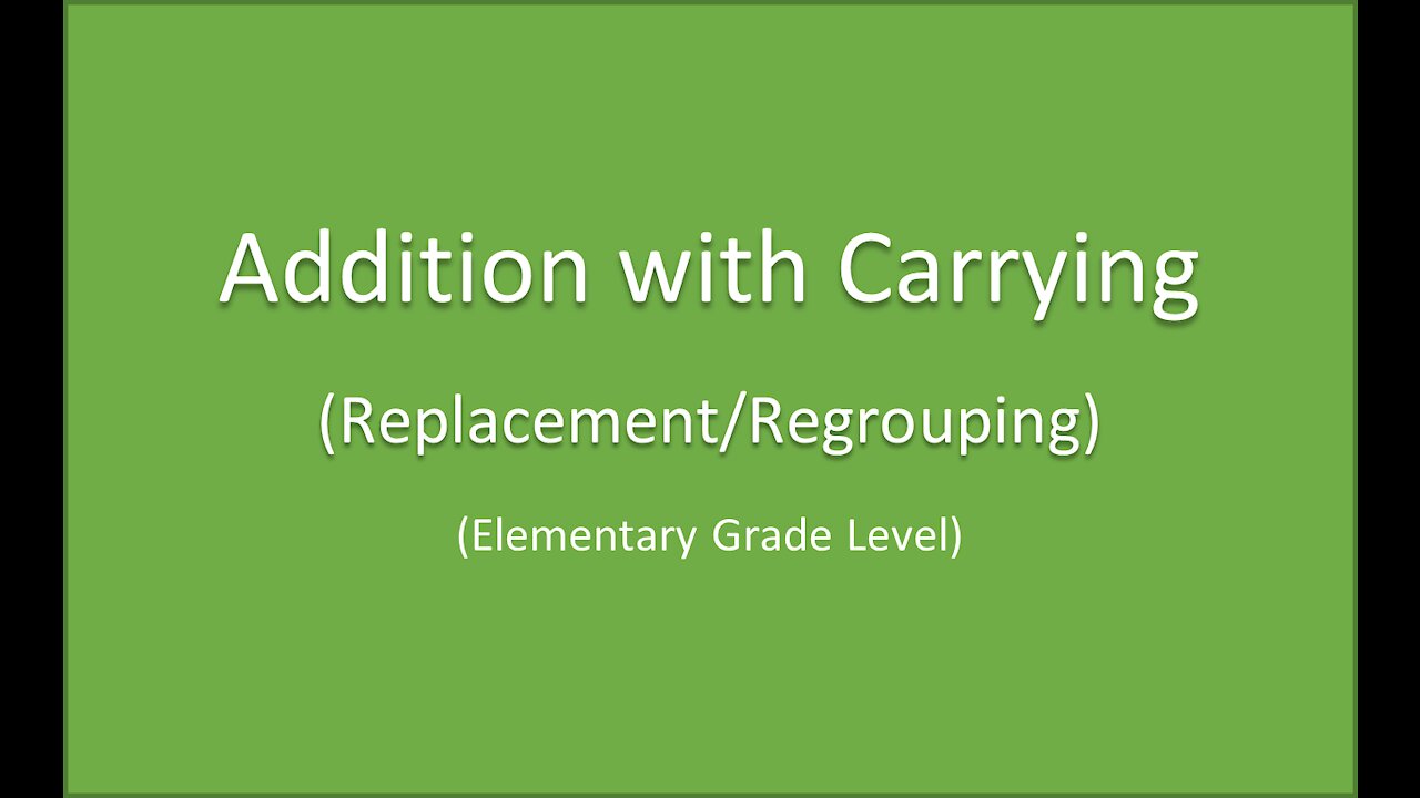 Math-Addition with Carrying
