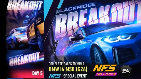 [Need For Speed No Limits] BlackRidge BreakOut : BMW i4 M50 (G26) Day 5