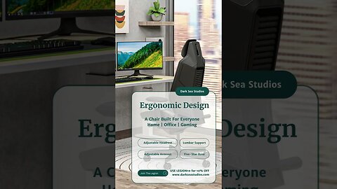 Ergonomics For Days! #ErgonomicGaming #ErgonomicChair #ErgonomicDesign