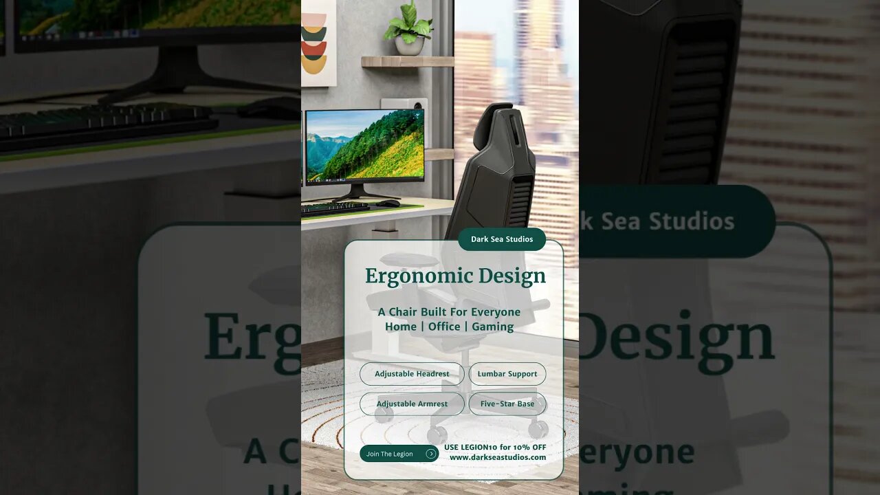Ergonomics For Days! #ErgonomicGaming #ErgonomicChair #ErgonomicDesign
