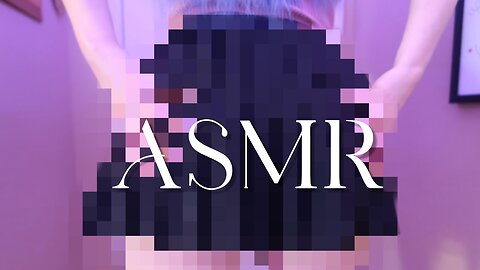 ASMR Fabric Scratching Black Skirt