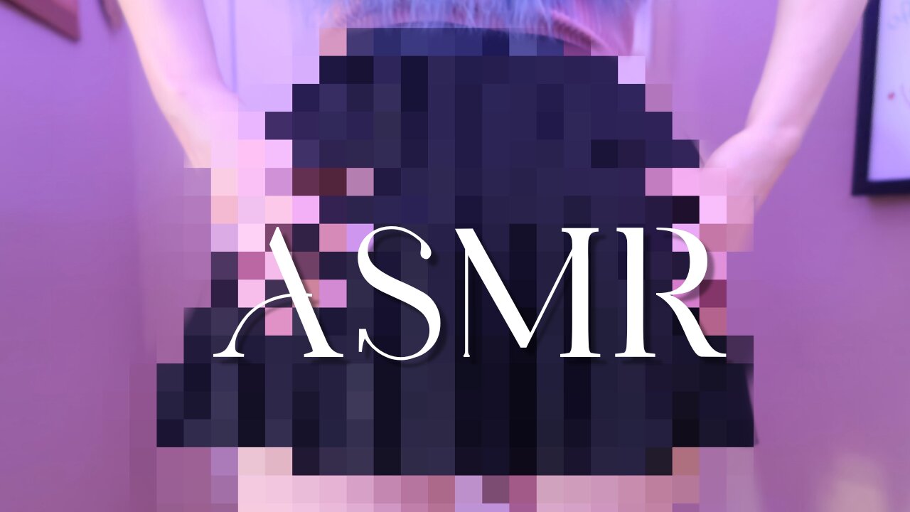 ASMR Fabric Scratching Black Skirt