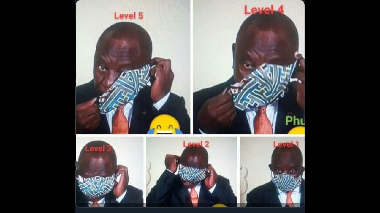 SOUTH AFRICAN PRESIDENT STRUGGLES TO WEAR FACE MASK- HILARIOUS. MY PRESIDENT