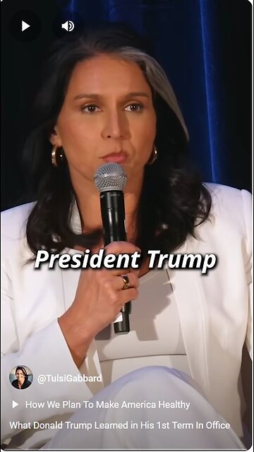 Tulsi Gabbard expounds