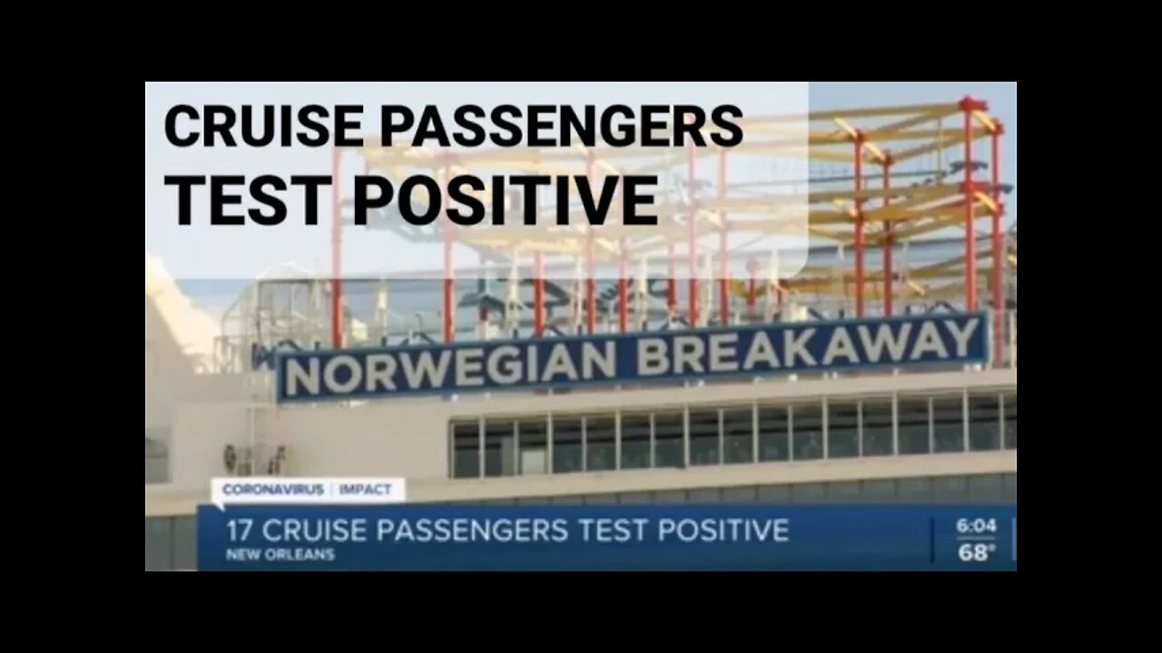 Cruise Passengers test positive for covid