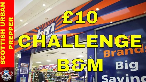 Prepping - £10 Challenge B&M - Low Budget, Small Haul, build your prepper pantry slowly