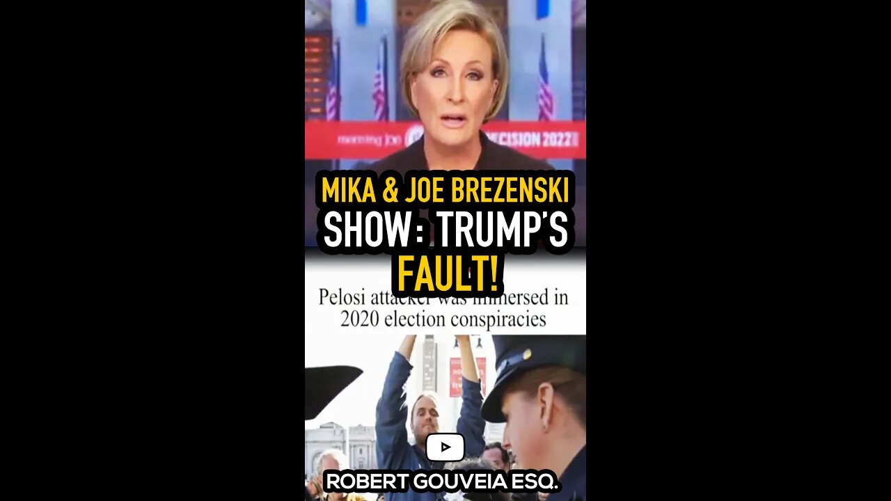 Mika says TRUMP is Responsible for DePape! #shorts