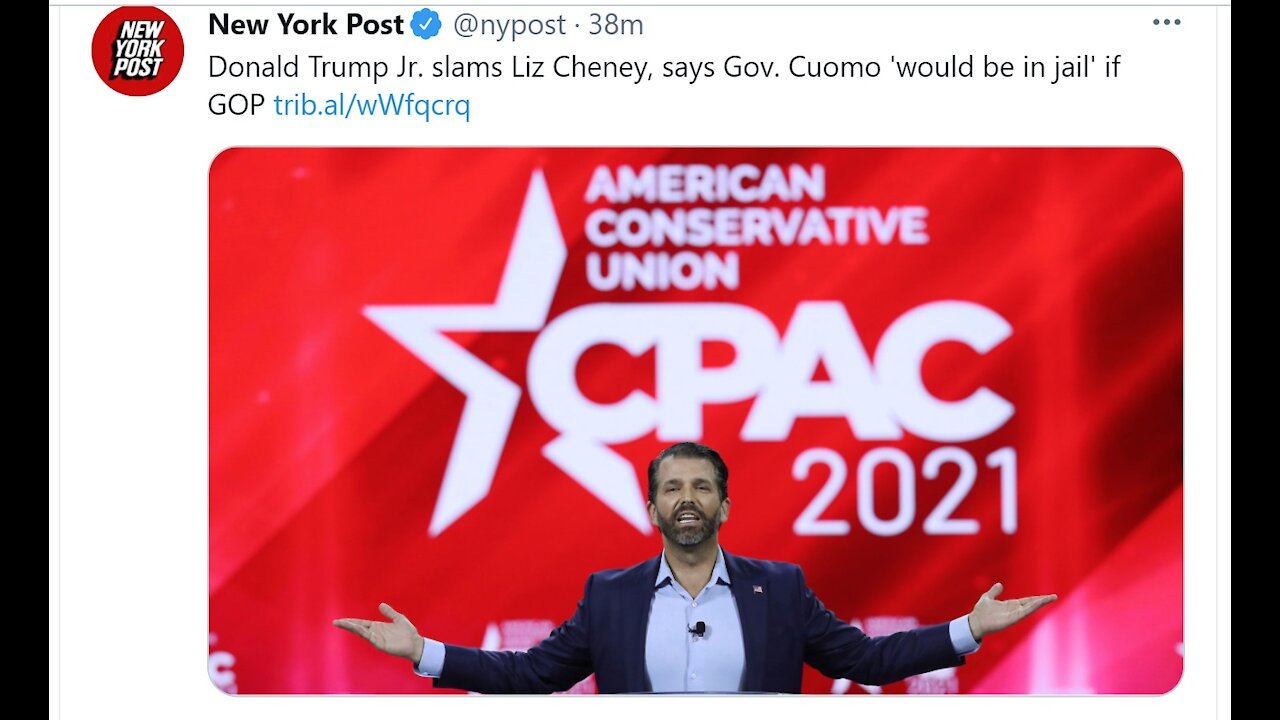 TRUMP BREAKING NEWS "CPAC 2021 DAY ONE CLIPS" 2.27.21