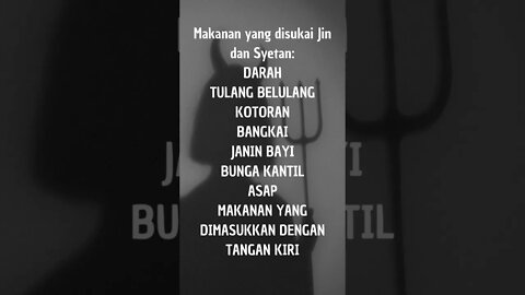 makanan yang disukai Jin dan Syetan