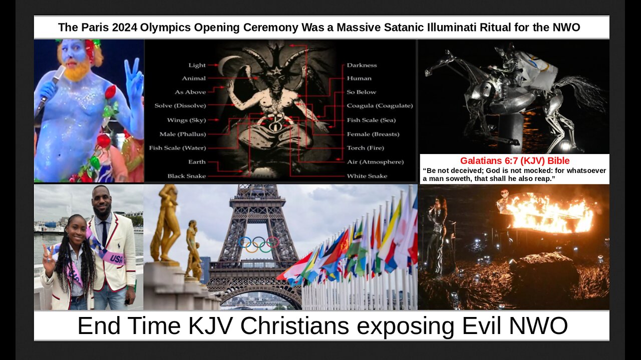 The Paris 2024 Olympics Opening Ceremony Was a Massive Satanic Illuminati Ritual for the NWO