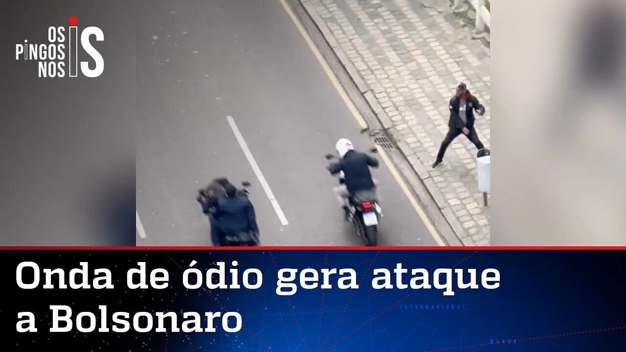 Homem joga água em Bolsonaro durante motociata em Curitiba; veja vídeo
