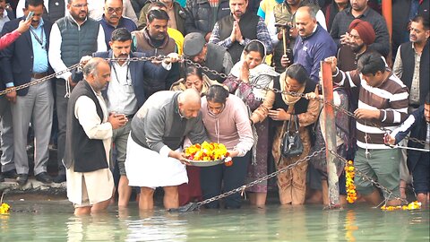 प्रो सिमी अग्निहोत्री की अस्थियों को किया माँ गंगा के चरणों मे समर्पित